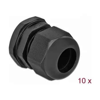 Prensaestopas DeLOCK 60222 negro plástico 10 uds.