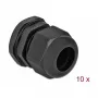 Prensaestopas DeLOCK 60222 negro plástico 10 uds.
