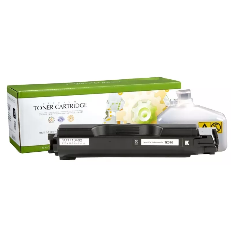 Cartucho de tóner STATIC compatible con Kyocera TK-590K negro compatible 7000 páginas