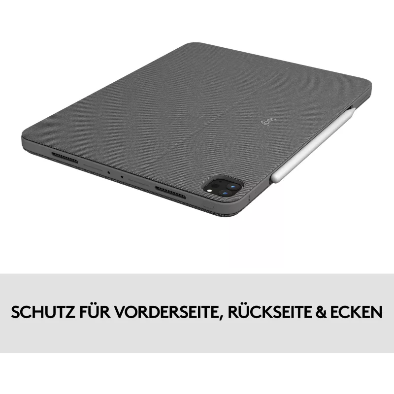 Funda con teclado Combo Touch US iPad Pro 11 1,2,3 Gen gris