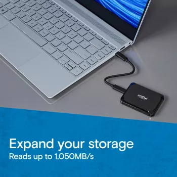 SSD externo Crucial X9 2 TB USB Type-C 3.2 Gen 2 negro