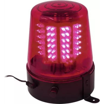 Luz de policía LED EUROLITE 108 LED rojos – luz de advertencia para vehículos de emergencia, 108 LED rojos
