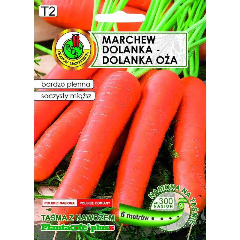PNOS zanahoria comestible Dolanka semillas en cinta, 6 m