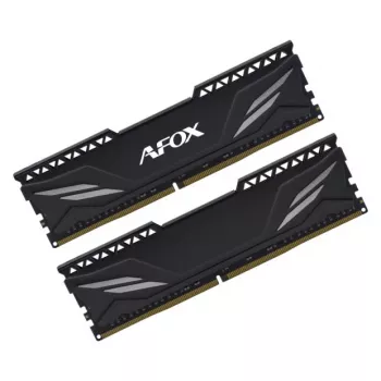 RAM DDR4 para sobremesa AFOX 2×16GB 3200MHz CL16 1,35V Unbuffered (32GB, XMP2, Rank1, Negro)