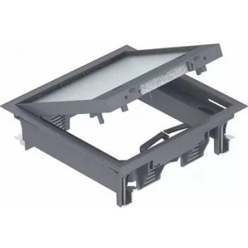 OBO Bettermann base de dispositivo GES4-2U10T 7011 gris hierro (7405145)