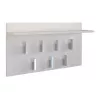 Perchero Top e shop WIESZAK 2F BIEL MAT, aglomerado, 7 ganchos, 700×200×400 mm