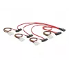 DeLOCK - Cable SAS interno (Serial Attached SCSI) - 4-Lane - 36 pines 4i Mini MultiLane - Alimentación interna, 4 pines, SAS interno, 29 pines (SFF-8482) - 50 cm (83059)