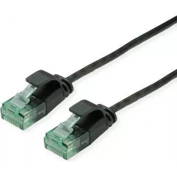 Cable de red UTP ROLINE RM Cat6A/Cl.EA delgado negro 1 m - UTP (21.45.3453)