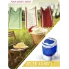 Adler AD 8051 lavadora de carga superior 3 kg con centrifugado, semiautomática, anchura 38 cm, profundidad 37 cm, blanco/azul