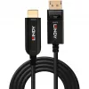 Cable DisplayPort 1.2 a HDMI 18G híbrido de fibra óptica Lindy 30 m