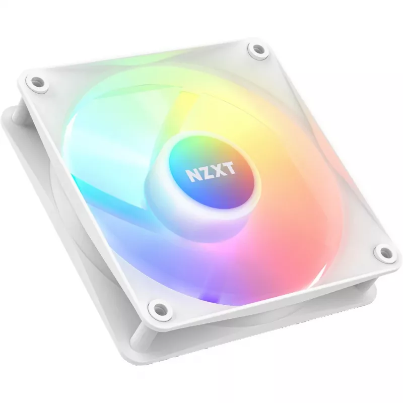 NZXT F120 RGB Core RF-C12SF-W1 ventilador de caja de 120 mm, 500–1800 RPM, PWM, blanco