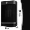 Extralink Radiador de torre eléctrico de cerámica 1500W LED mando a distancia