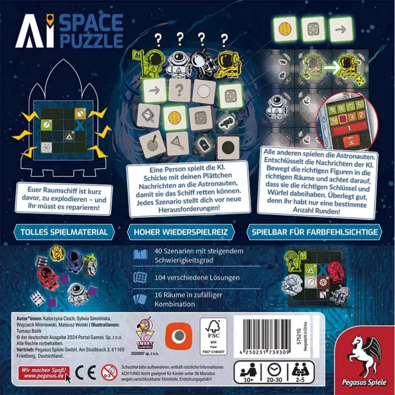 A.I. Space Puzzle, juego de mesa