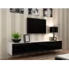 Conjunto de armarios de salón Cama VIGO 22 blanco/negro brillante