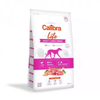 Comida seca para perros Calibra Life Adult Large Breed Lamb 12 kg — 25–45 kg, 25 % proteína, 14 % grasa
