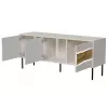 Mueble TV Cama INSERTO 3D 143.5x40x61.5 cashmere + LED