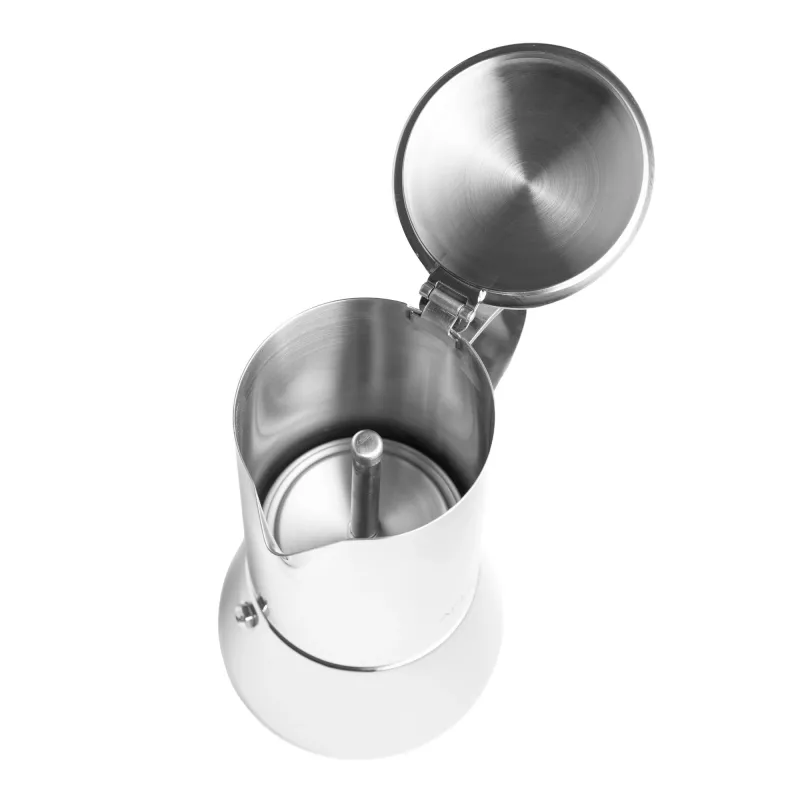 Cafetera espresso Adler AD 4419 — carcasa de acero inoxidable, tamaño compacto