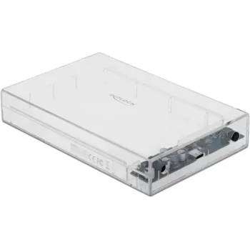 Carcasa HDD/SSD DeLOCK 42623 transparente 2,5/3,5
