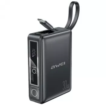 Batería portátil 10000mAh 30W P87K USB-C integrado