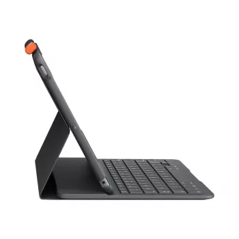 Teclado Logitech Folio delgado gris Bluetooth QWERTZ suizo para iPad