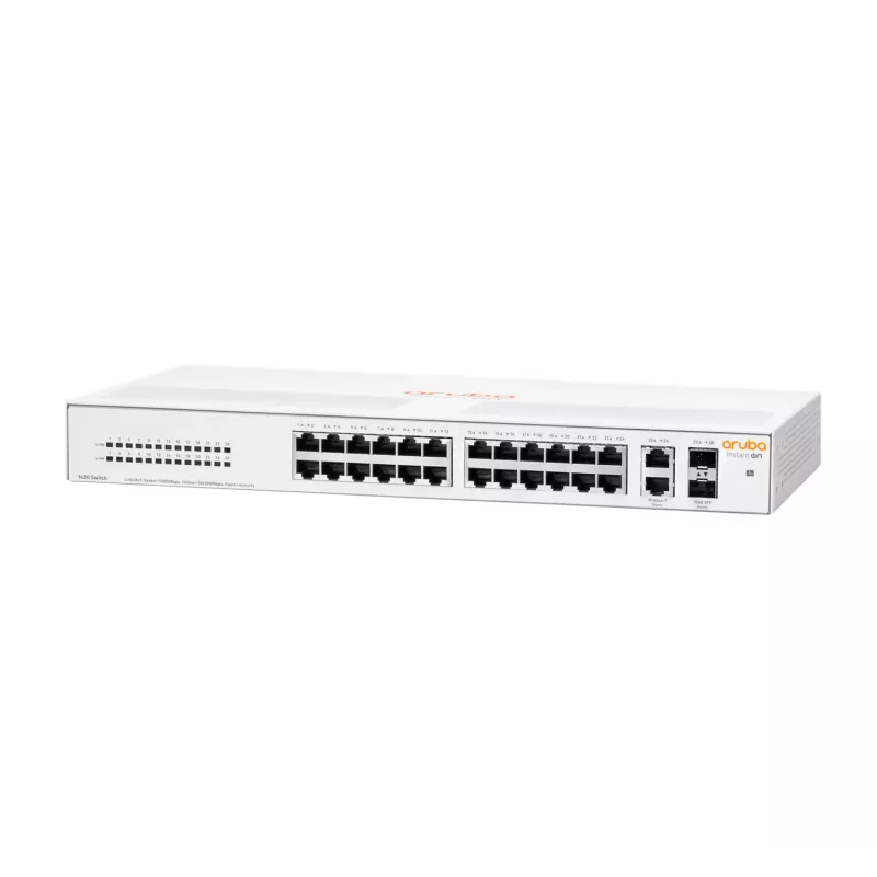 HPE Aruba Networking Aruba Instant On 1430 26G 2SFP no gestionado L2 Gigabit Ethernet (10/100/1000) 1U
