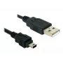Cable USB DeLOCK 82252 USB 2.0 1,5 m USB A Mini-USB B negro
