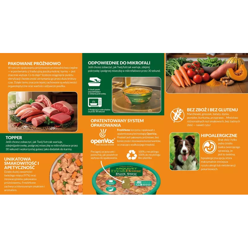ARQUIVET Fresh Home Estofado de pescado comida húmeda para perros 280 g