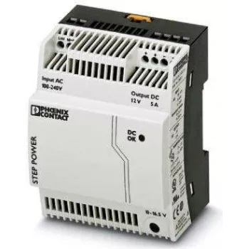 Phoenix Contact STEP-PS/ 1AC/12DC/5 - 100 - 240 V - PC - Alemania - negro - blanco - -25 - 70 °C - -40 - 85 °C (2868583)