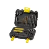 Juego de herramientas manuales STANLEY STA88546 — set universal de 50 piezas con brocas y herramientas de taller con maletín, apto para madera