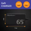 Cargador QOLTEC 65W GaN Super Fast slim PD 5-20V 3,25A USB-C