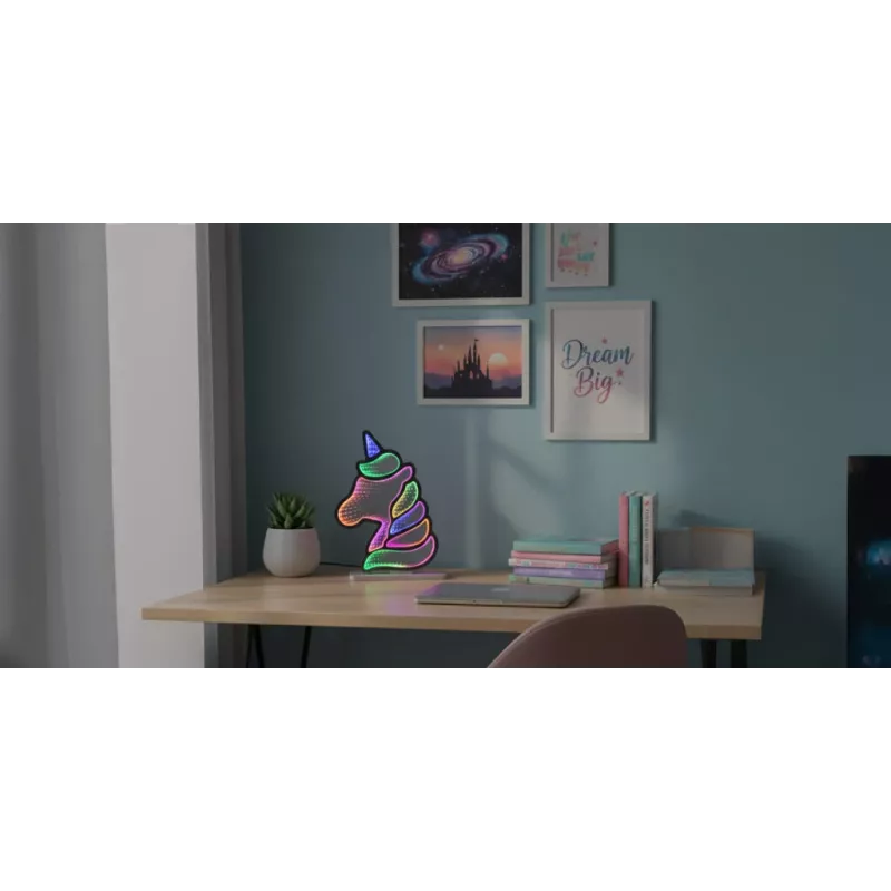 Luces neón MANTA Style UNICORN MASNL134MT con efecto túnel – panel LED decorativo para iluminación de interiores