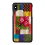 Funda protectora para smartphone iKins para iPhone XS Max – patrón de flores de cerezo, negra