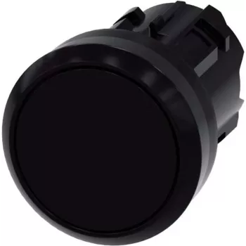 Pulsador Siemens actuador plano, anillo frontal de plástico negro SIRIUS ACT 3SU1000-0AB10-0AA0 1 ud. (3SU1000-0AB10-0AA0)