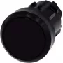 Pulsador Siemens actuador plano, anillo frontal de plástico negro SIRIUS ACT 3SU1000-0AB10-0AA0 1 ud. (3SU1000-0AB10-0AA0)