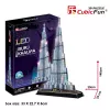 CubicFun L133H puzle 3D Burj Khalifa (Light), 136 piezas, iluminado con LED