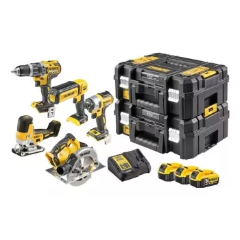 Kit combinado de herramientas eléctricas DeWALT DCK500P3T-QW, 18V, 3 baterías