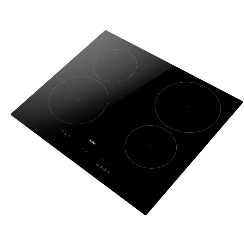 Placa de inducción integrable Amica PIH6540PHTUN, 4 zonas de cocción, control táctil