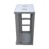 Armario de pared Extralink carcasa rackmount 18U 600x600 gris cerradura con llave