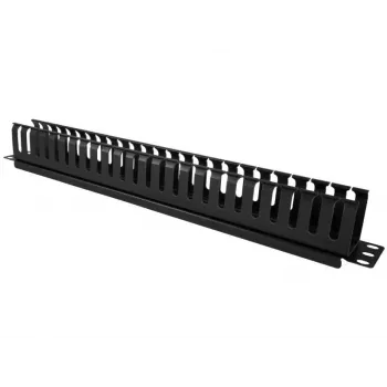 Caja de cables Alantec PK008 organizador de pared 1U negro metal/plástico