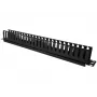 Caja de cables Alantec PK008 organizador de pared 1U negro metal/plástico