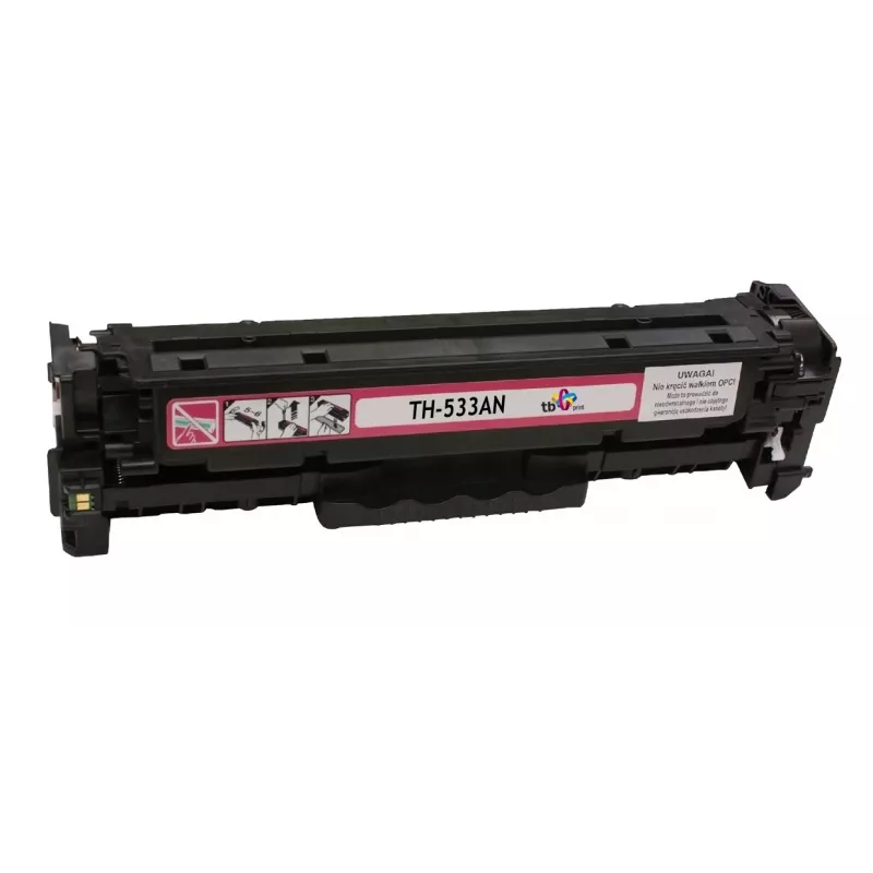 Tóner TB compatible con HP CC533A, 100 % nuevo, magenta
