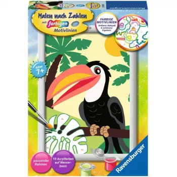 Ravensburger Pintar por números - Tucán en la selva