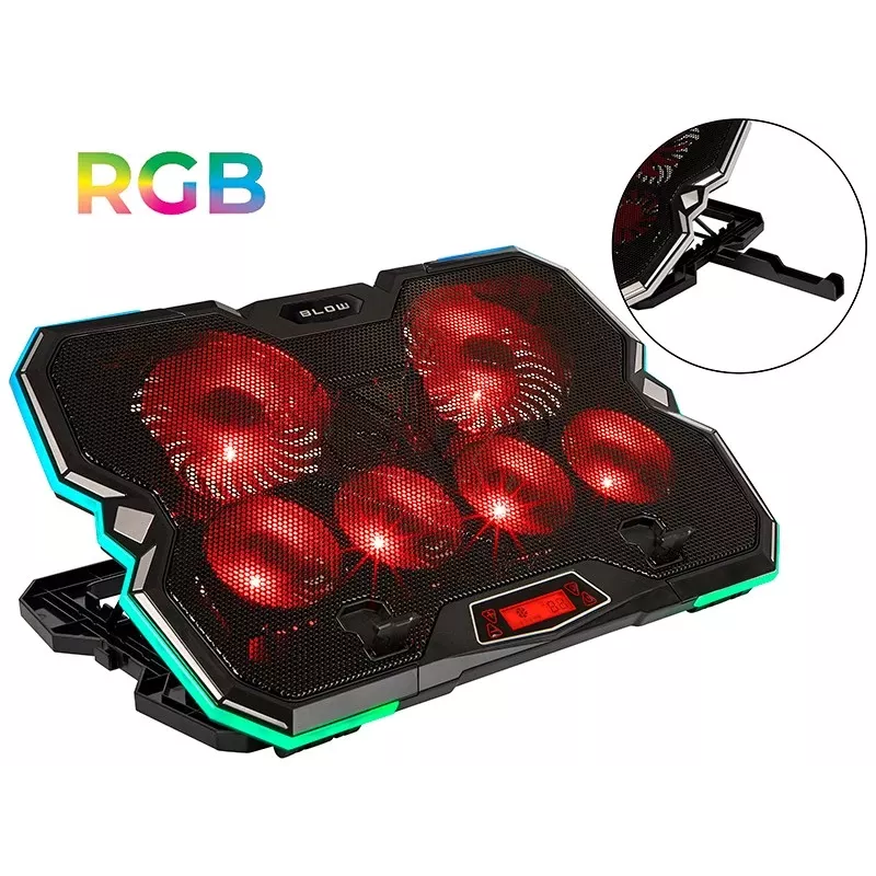 Base refrigeradora para portátil 6 FAN VORTEX RGB
