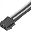 SilverStone PP07E - Cable de extensión de alimentación - 8 pines EPS12V (4+4) (M) a 8 pines EPS12V (H) - 30 cm - Negro, blanco (SST-PP07E-EP