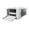Armario rack de pared ALLNET ALL-SMC6604GRAU 4U, gris, capacidad de carga 50 kg, cerradura con llave