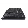 K120 Teclado con cable, con cable, USB, QWERTZ, negro