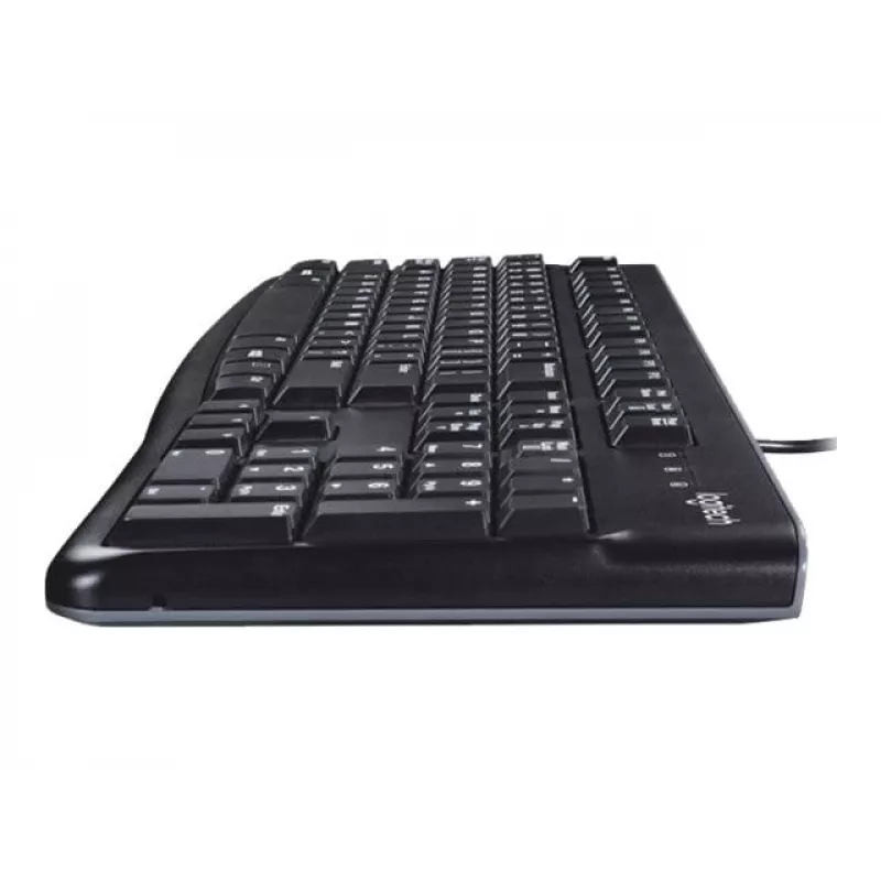 K120 Teclado con cable, con cable, USB, QWERTZ, negro