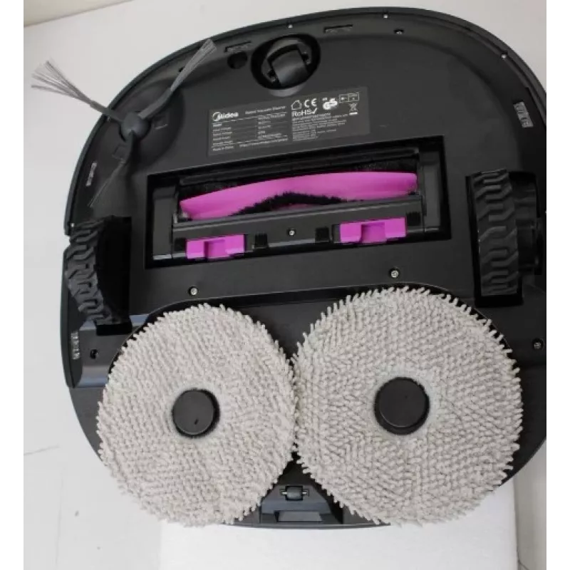AGOTADO. Midea V15 robot aspirador | AGOTADO. Midea robot aspirador | V15 | Húmedo y seco | 5200 mAh | Depósito de polvo 3 L | 16200 Pa | Negro | USADO, SUCIO, ARAÑADO