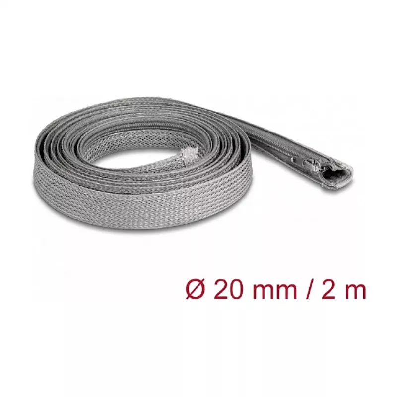 Tubo protector para cables DeLOCK 20830 gris 1,5 cm