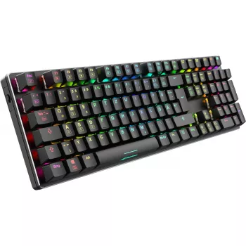 SKILLER SGK36W, Teclado gaming negro, Distribución DE, Huano Red